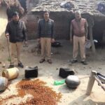 Amethi excise team recovered 45 litres of illegal raw liquor