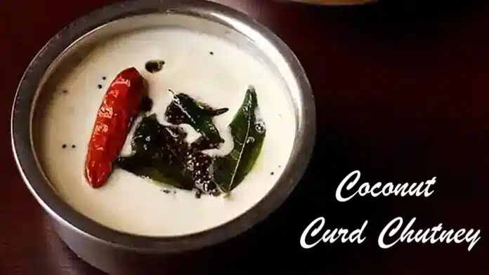 Ingredients Coconut Curd Chutney