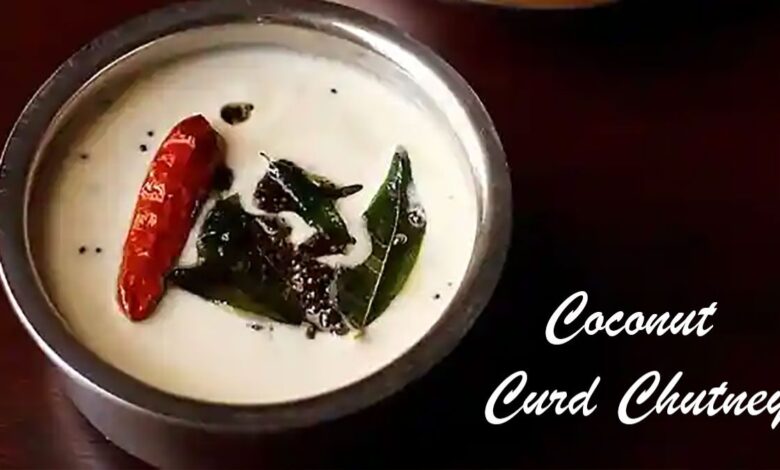 Ingredients Coconut Curd Chutney