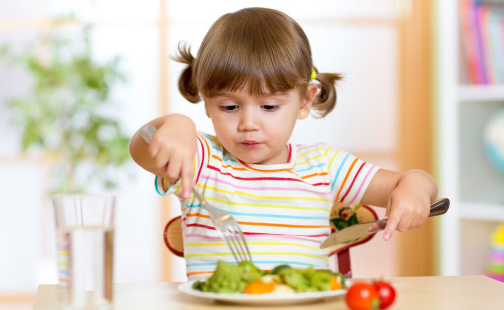 Food required for the physical development of the child