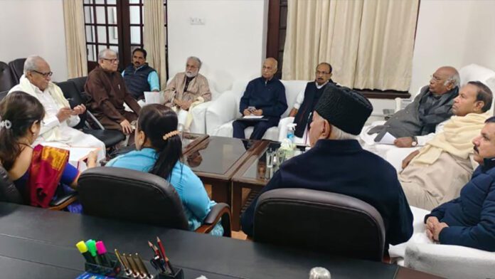 TMC and AAP attend strategy meeting of Congress
