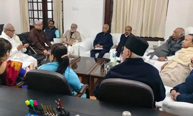 TMC and AAP attend strategy meeting of Congress