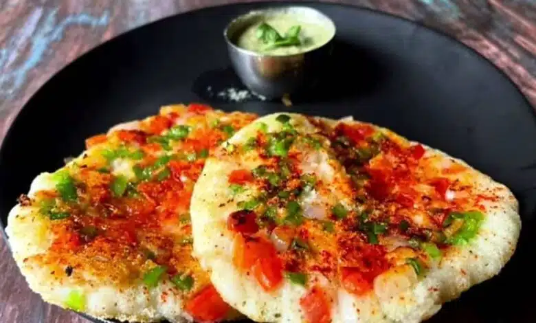 Quick Masala Uttapam Recipe for Breakfast
