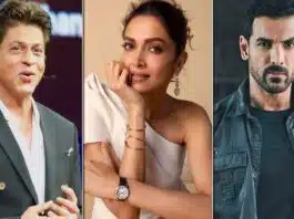 SRK, Deepika, John Pathaan with a power-packed poster