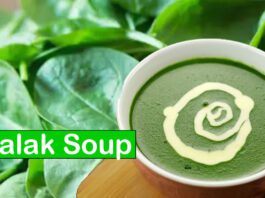 make Delicious Palak soup from green leafy vegetables