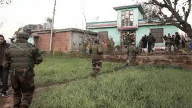 Blast in victim's house after a terror attack in jk