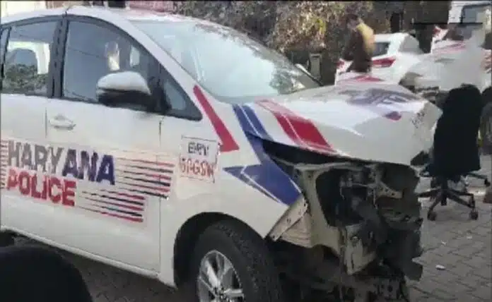 Girl dies after collision with police van in Gurugram