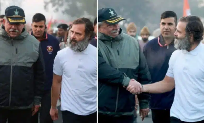 Former IAF fighter pilot Rajeev Tyagi joins Bharat Jodo Yatra