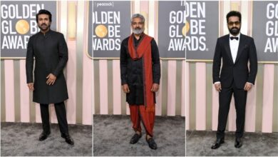RRR stars looked glamorous at the award function