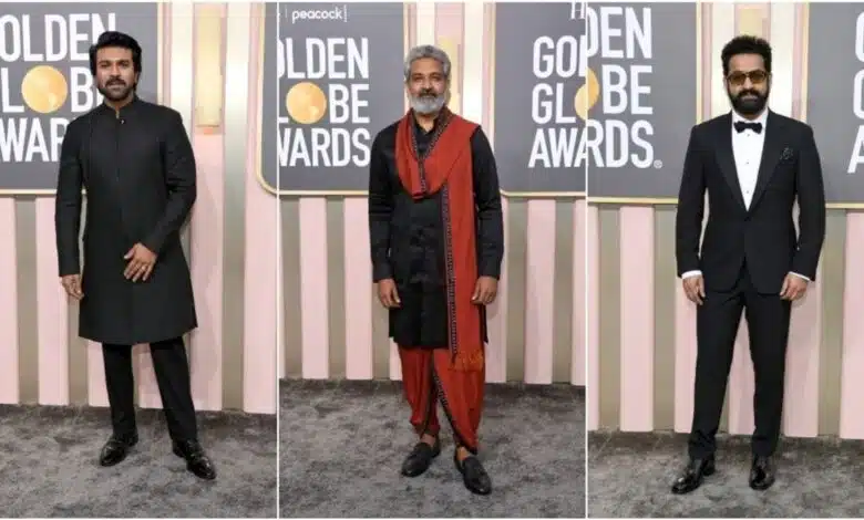 RRR stars looked glamorous at the award function