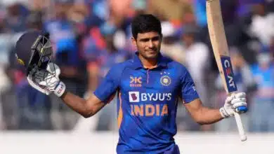 Shubman Gill completed the third century of his career.