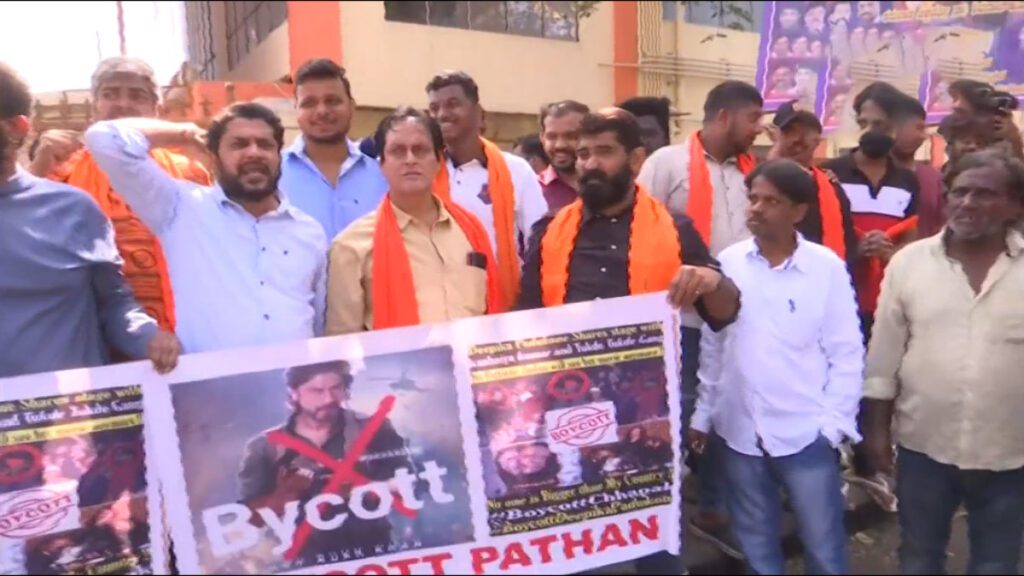 Posters of film Pathaan were burnt in many states