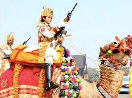 Women involved in camel team on this Republic Day