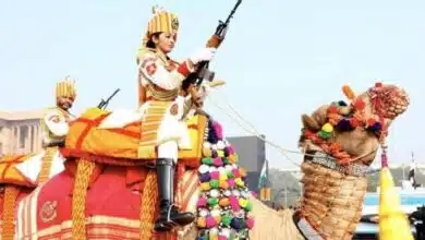 Women involved in camel team on this Republic Day