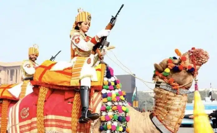 Women involved in camel team on this Republic Day