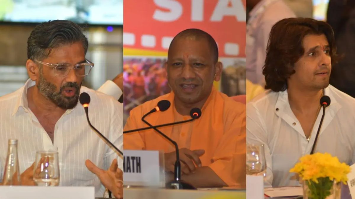 Yogi Adityanath meets Bollywood celebs in Mumbai