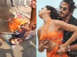 Posters of film Pathaan were burnt in many states
