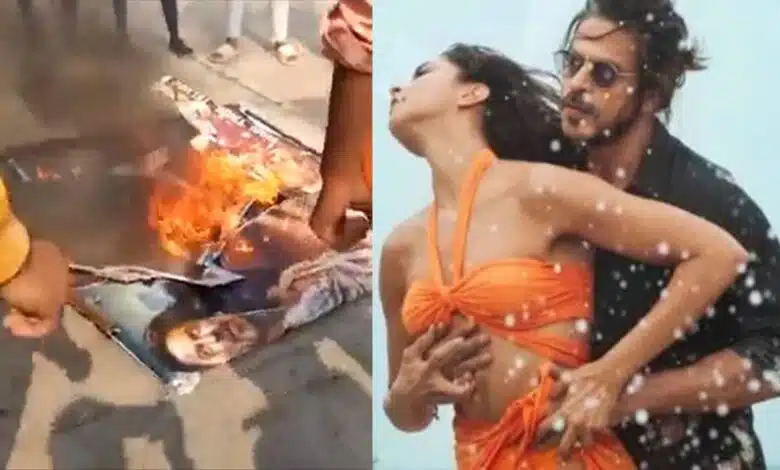 Posters of film Pathaan were burnt in many states