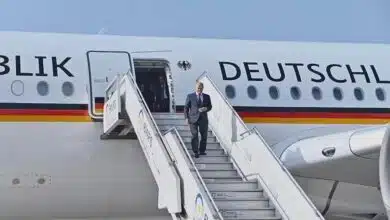 German Chancellor Olaf Scholz on visit to India