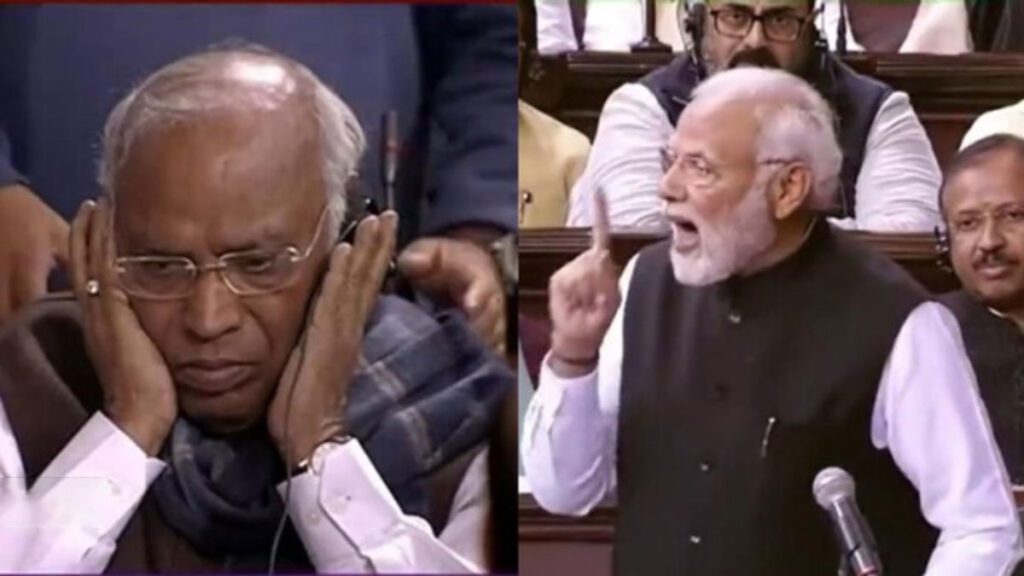 PM Modi lashed out at the Congress President