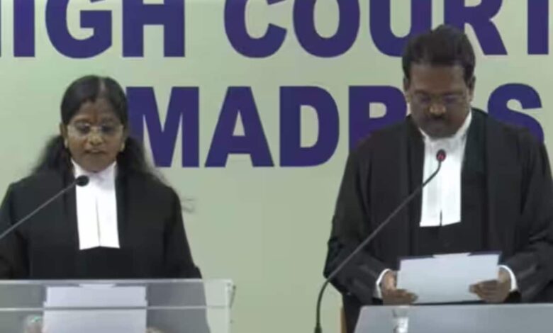 Lawyer Victoria Gowri took oath as a judge