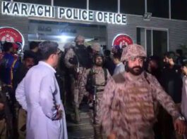 Terrorists enter Pakistan police office