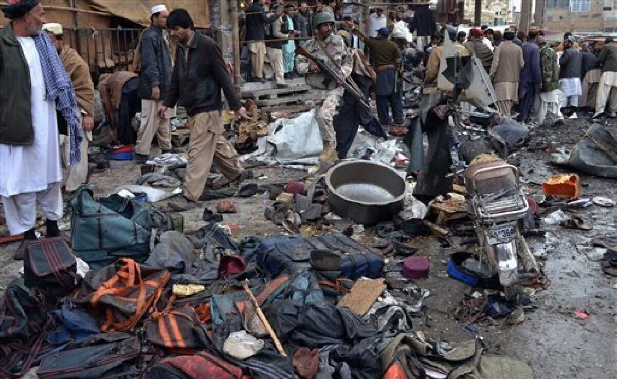 Five killed in bomb blast in Pakistan