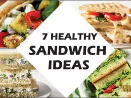 Tasty and healthy recipe sandwich for breakfast