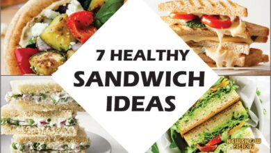 Tasty and healthy recipe sandwich for breakfast