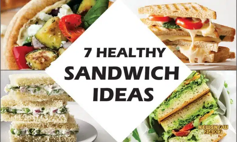 Tasty and healthy recipe sandwich for breakfast