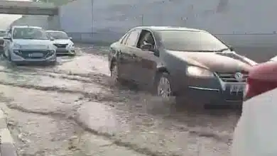 Flood on newly opened highway in Karnataka