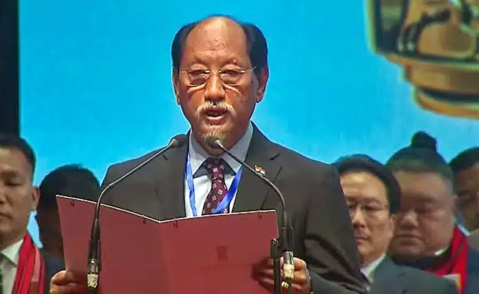 Neiphiu Rio took oath as the CM of Nagaland