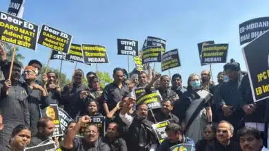 Congress protests to raise Adani issue