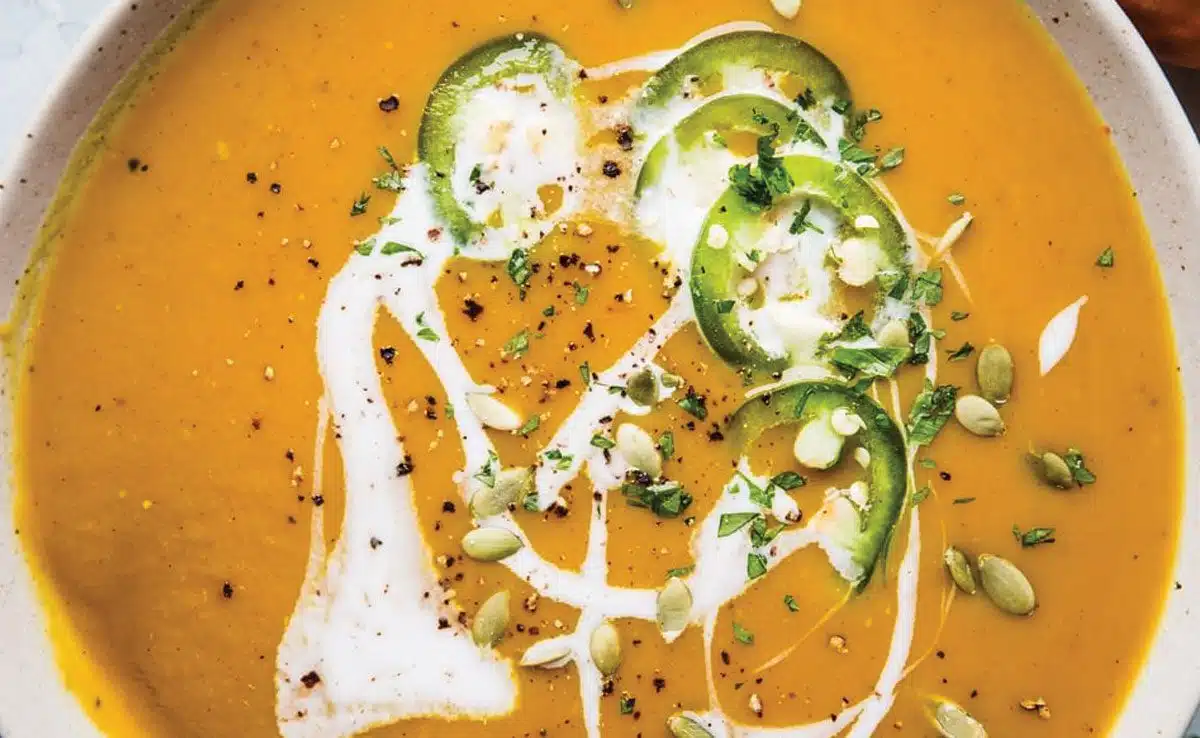 Pumpkin coconut chilli lime soup Cold Soup to Beat the Summer