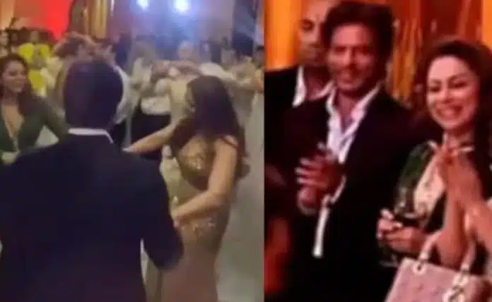 SRK and Gauri dancing at Alana Pandey's wedding