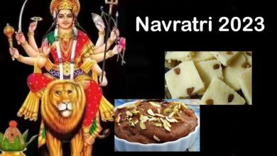 Singhare Atta Halwa and Banana Burfi for Navratri 2023