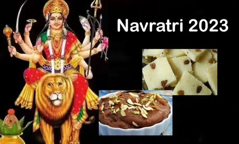 Singhare Atta Halwa and Banana Burfi for Navratri 2023