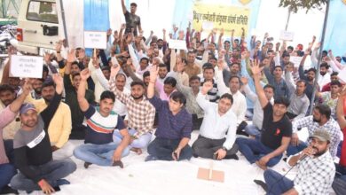 UP Electricity Department employees strike