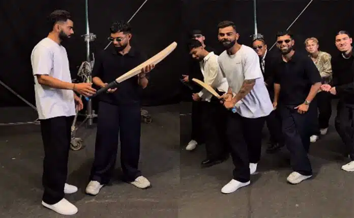 Virat Kohli dances with Quick Style in Mumbai