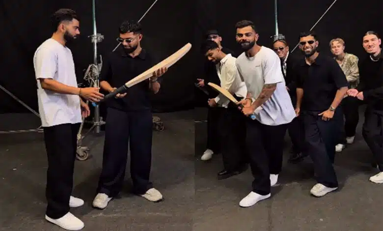Virat Kohli dances with Quick Style in Mumbai