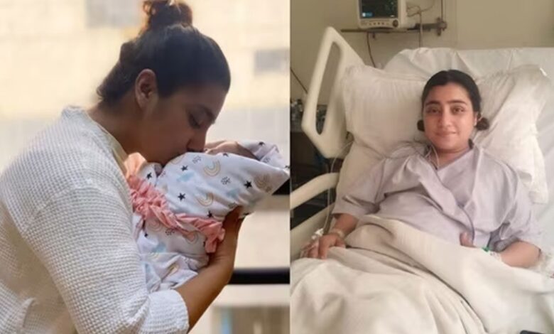 Actress Neha Marda has given birth to a baby girl.