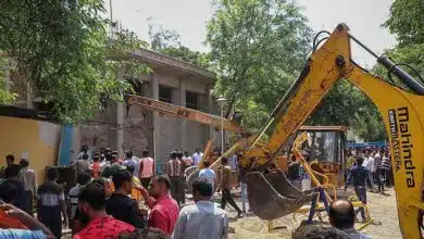 Bulldozer ran on the temple of Indore