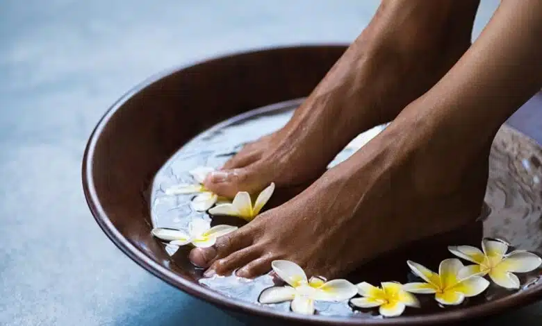 Foot Soak Soothes Tired Feet