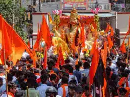 Tight security in Jahangirpuri on Hanuman Jayanti
