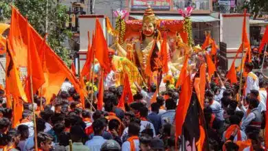 Tight security in Jahangirpuri on Hanuman Jayanti