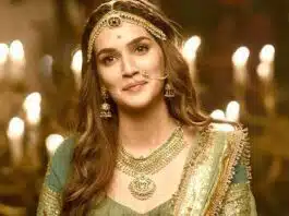 poster of Kriti Sanon as Janki from Adipurush
