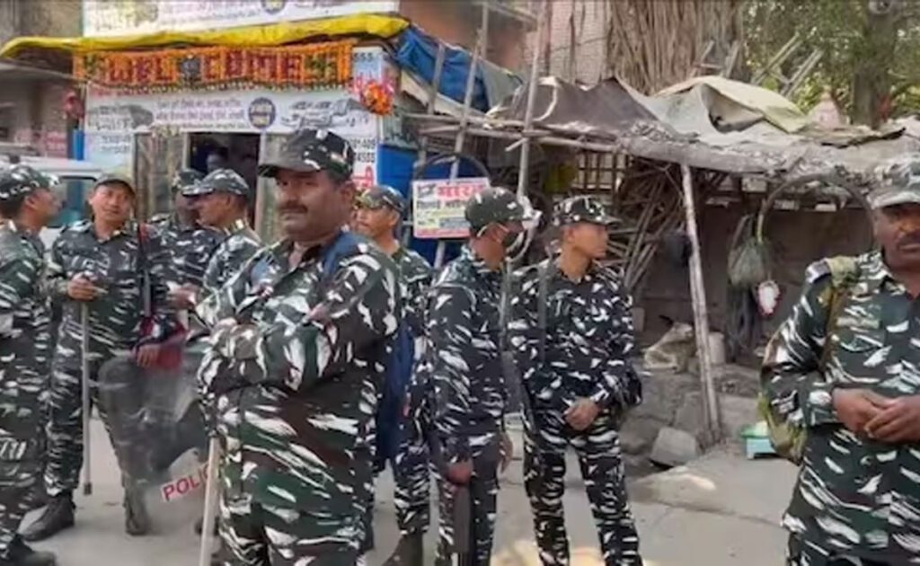 Tight security in Jahangirpuri on Hanuman Jayanti