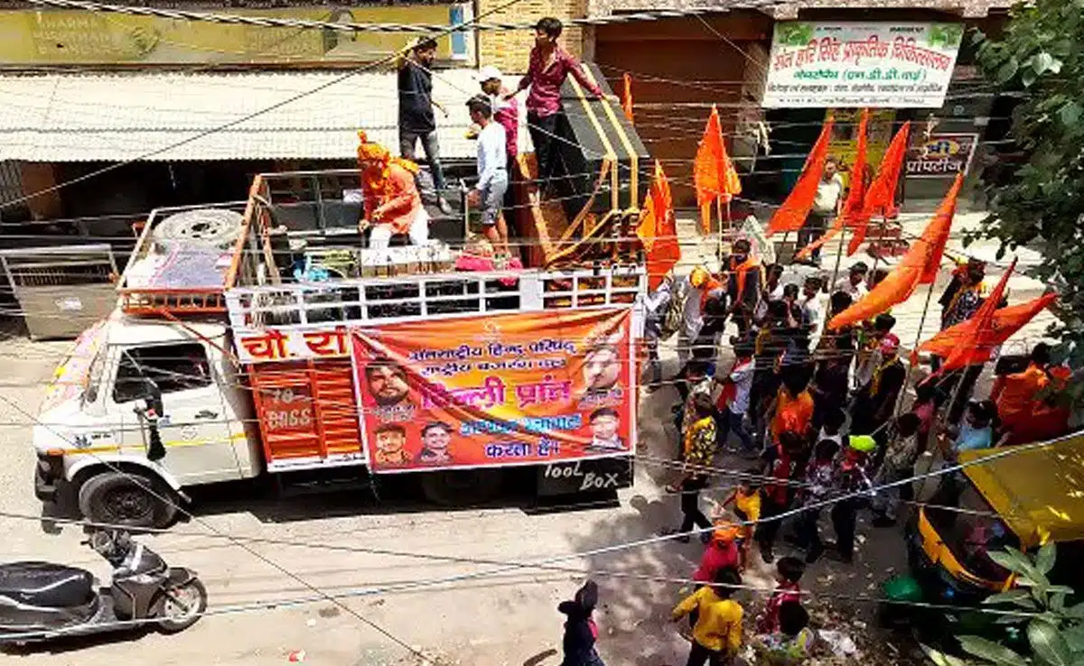 Tight security in Jahangirpuri on Hanuman Jayanti