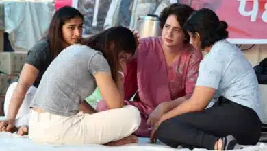 meet protesting wrestlers at Jantar Mantar Priyanka Gandhi