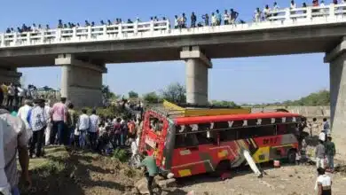 Bus falls off bridge in MP, 15 killed, 25 injured